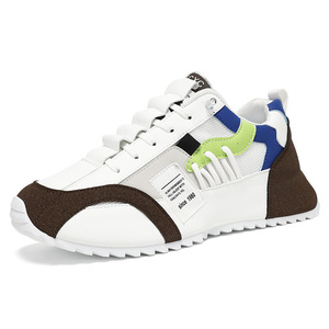 Chaussures de marche pour hommes en mesh et PU, légères, respirantes, baskets athlétiques décontractées, design antidérapant - Product Image 4