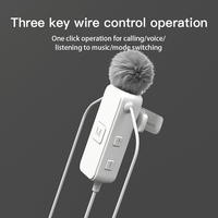 Mini micrófono Lavalier con cable para Iphone Android Monitor de reducción de ruido Audio para transmisión en vivo Grabación YouTube TikTok