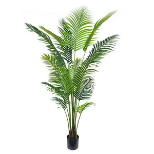 Plantes artificielles arbre de décoration bonsaï arbre en plastique plantes pots de jardin aménagement paysager moderne fausses plantes d'intérieur palmier