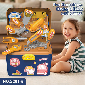 2 in 1 Unisex oyna oyna tamir kiti küçük ev saklama kutusu ve çocuk oyun ve hayal gücü için tezgah oyuncak seti - Product Image 5