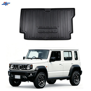 Tapis de sol de voiture TPE sur mesure pour Suzuki Jimny JB74 5 portes 2025, imperméable, bord surélevé, antidérapant, noir, épaisseur 5 mm - Product Image 1