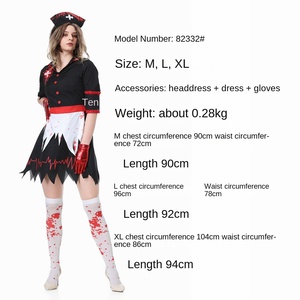 Nuevo vestido de Cosplay de <span class=keywords><strong>enfermera</strong></span> para adultos de Halloween, <span class=keywords><strong>disfraz</strong></span> de fiesta de vacaciones de zombis para mujer - Product Image 5