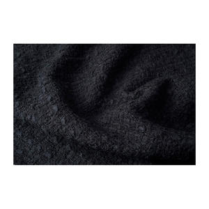Tela Tweed de Primera Calidad Hecha en Corea, Tejido de Algodón con Textura de Escalera Negra, Tejido de Fantasía, OEM y ODM, Tela Textil Tejida Personalizada - Product Image 4