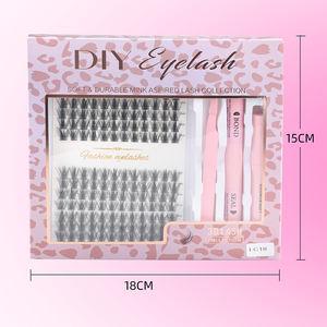 Pestañas de Fibra Sintética Tipo Mink en Racimo, Extensiones de Pestañas Individuales, Set de Pestañas Segmentadas al por Mayor, Pestañas DIY - Product Image 3