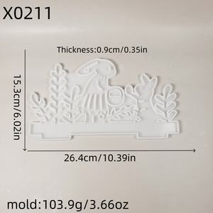 Moldes de silicona hechos a mano para herramientas de repostería, adornos decorativos DIY, molde para candelabros estilo Ins, forma irregular Kingnoo X0211 - Product Image 3