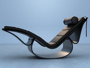 เก้าอี้โยกหนังหรูหราแบบเรียบง่ายทันสมัยออกแบบเฟอร์นิเจอร์ห้องนั่งเล่น - Product Image 6