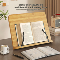 Support de livre en bambou de haute qualité support de tablette de livre de cuisine autoportant multifonctionnel caractéristiques réglables meubles de maison directs