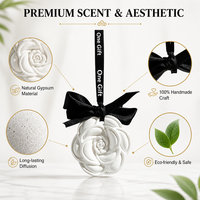 Pendentif Aromathérapie Auto Plâtre Anti-Fuite Diffuseur Solide Ornement Pierre Fait Main Longue Durée Gros