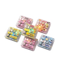 Porte-clés anti-stress LED 7 touches de Noël, design animal mignon, pendentif de sac à dos, cadeau fantaisie, vente en gros