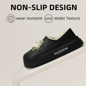 Chaussons thermiques en EVA pour hommes, doublés en polaire, chaussures d'intérieur d'hiver, antidérapants, confortables, pour l'intérieur et l'extérieur, par temps froid - Product Image 3