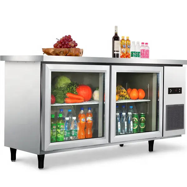 Comptoir de Table pour réfrigérateur, en plastique, avec compartiments de rangement