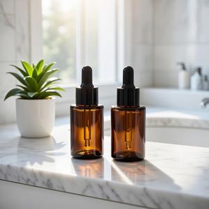 Flacon compte-gouttes <span class=keywords><strong>de</strong></span> luxe en verre ambré 30 ml, <span class=keywords><strong>vide</strong></span>, pour cosmétiques, essences et huiles essentielles, avec pipette, pour emballage <span class=keywords><strong>de</strong></span> soins <span class=keywords><strong>de</strong></span> la peau - Product Image 1