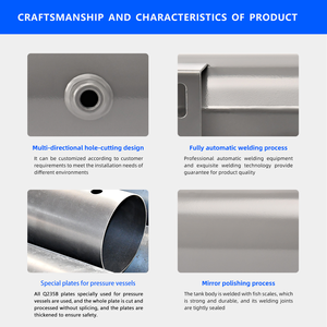 5L thép carbon nhỏ ngang không khí nén Tank gas bể chứa - Product Image 3