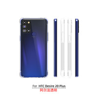 Coque de protection transparente antichoc 360° mate et fine en TPU pour HTC Desire 20 PLUS