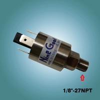 Interrupteur de contrôle de pression automatique pour pompe à eau, compresseur d'air, chaudière 302 250VAC 6A 2200PSI Pression maximale Matériel SUS316/SUS304