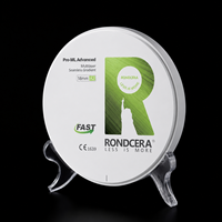 Bloc de zircone dentaire multicouche Rondcera Pro-ML Advanced 18mm A2, matériau dentaire pour four de frittage rapide