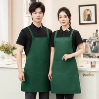 Tablier sans manches uni résistant aux taches et à la saleté, vêtements de travail personnalisés avec logo pour les restaurants, les restaurants de fondue, les magasins de thé au lait