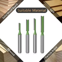 6mm tige ronde simple flûte droite fraise fraise en carbure de tungstène mèche pour le travail du bois haute précision Durable