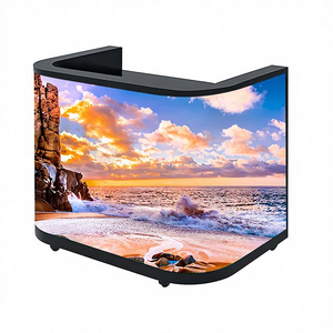 Pantalla LED flexible curva de 360 grados para interiores y exteriores, pantalla vertical personalizada para exposiciones, recepción, bar, DJ, mostrador de caja. - Product Image 1
