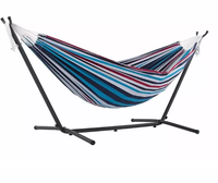 Hamac moderne en corne de chèvre GOURD Mobilier d'extérieur portable en coton pour chambre à coucher, salon, salle de sport, camping, construction en bois et coton