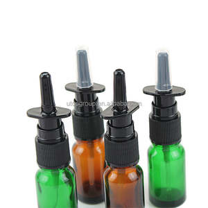 Rỗng Mũi Phun Chai Mũi Sương Phun Màu Đen 10Ml 1/3 Oz Hổ Phách Màn Hình In Ấn Bơm Phun Y Tế Chất Lỏng - Product Image 3