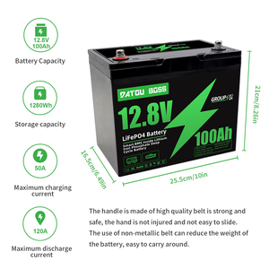 EU US Warehouse 6000 Cycles 12V 100Ah Lithium Battery Solar Battery Pack 12V 100A for <b>Energy</b> <b>Storage</b> Golf Cart 12V100AH Lithium - Product Image 6