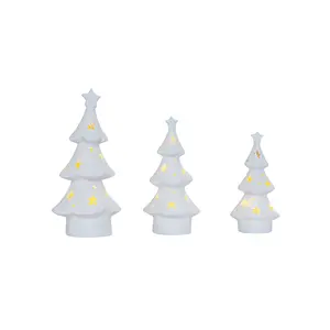 LEDライト付き工場カスタムメイドセラミッククリスマスツリー
