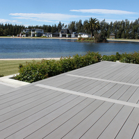 Dalles de terrasse en WPC imperméables et résistantes aux fissures, panneaux de revêtement en composite bois-plastique pour terrasse et escalier