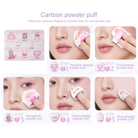Nouveau rose sans Latex beauté éponge multi-forme coussin d'air poudre bouffée voyage cosmétique moelleux doigt coeur Mini goutte d'eau SY261