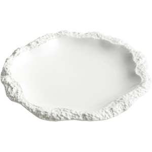 Juego de vajilla de cerámica moderna de lujo, platos y cuencos de porcelana con textura de roca para hotel y boda - Product Image 1