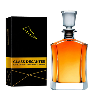 ชุดแก้วอุปกรณ์สำหรับบาร์แวร์,แก้ววิสกี้แบบโบราณพร้อมกล่องของขวัญสำหรับเหล้าบูร์บองและค็อกเทล - Product Image 2