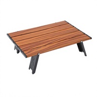 Table de camping pliable en aluminium ultralégère - Mobilier d'extérieur portable pour le camping et les loisirs