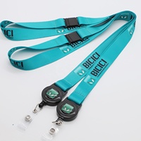 Cordon rétractable de haute qualité pour transfert de chaleur, idéal pour la sécurité des bureaux bancaires et des entreprises, avec système de sécurité anti-accroc et enrouleur de badge rétractable.