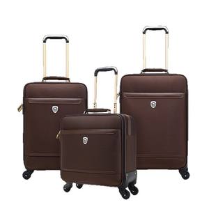 Many Size Genuine Leather Case Oxford Wheel <b>Trolley</b> Bag Fashionable Travel Luggage Roller Bag Spinner Suitcase Business - Product Image 2