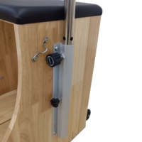 Chaise de Pilates réglable pour l'équilibre |   Chaise Wunda en bois de caoutchouc |   Équipement médical durable pour studio de physiothérapie et clinique |   5 ans