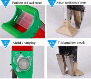 Plantador de cama de semillas elevada, barril individual, máquina de siembra <span class=keywords><strong>directa</strong></span> de arroz - Product Image 5