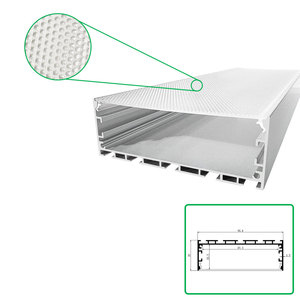 <span class=keywords><strong>Led</strong></span> theo dõi hồ sơ nhôm ánh sáng tuyến tính với lăng kính khuếch tán thiết kế hiện đại trong nhà sử dụng ánh sáng bao gồm hình dạng dòng - Product Image 1