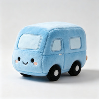 Jouet en peluche véhicule mignon : Bus scolaire, Voiture de course, Train, Camion – Peluche douce pour enfants, idéal comme cadeau