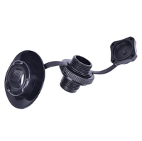 Valve Boston, valve octogonale, bateau pneumatique, valve 2 en 1, buse spirale, 2,2 cm