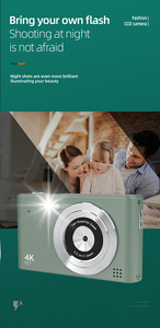 Caméra numérique pour étudiants 4K 48MP avec autofocus, zoom 16X, lumière de remplissage LED, caméscope pour activités scolaires et voyages - Product Image 2