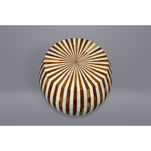 Mesa auxiliar redonda de madera de teca con incrustaciones de hueso, la más vendida. Mayorista y proveedor de muebles a granel de Jodhpur, Rajasthan. - Product Image 2