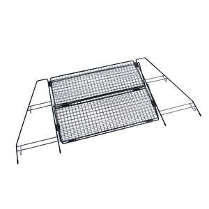 أرفف حمام شبكية متينة من مستويين حديثة ، خزانة سلكية غير مطوية ، منظم تخزين لتخزين المطبخ - Product Image 4