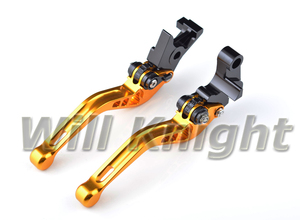 Levier de frein et d'embrayage court en aluminium CNC 3D pour moto Honda Yamaha Suzuki Kawasaki KTM Ducati <span class=keywords><strong>Triumph</strong></span> - Product Image 3