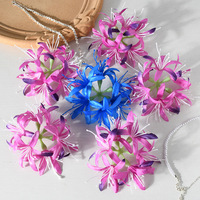 Fleurs artificielles Têtes de lys araignées Kit de bricolage Décoration de meubles Fleurs de cérémonie de mariage de style antique Fleurs artificielles en soie