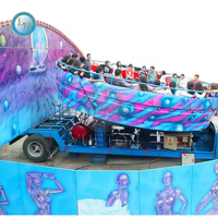 Chine pliable avec remorque enfants jouet Samba Amusement Mini vente carrousel Tagada Disco monte des jeux