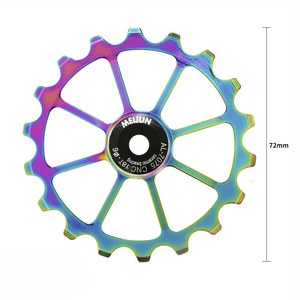 Polea desviadora trasera <span class=keywords><strong>de</strong></span> <span class=keywords><strong>bicicleta</strong></span>, rodamiento <span class=keywords><strong>de</strong></span> cerámica Jockey Wheel AL-7075, CNC, 4mm/5mm/6mm, 18T - Product Image 5