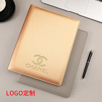 Carnet de poche personnalisé avec couverture en PU A4 avec LOGO Calculatrice de cartes Carnet intelligent de poche Fourniture de bureau Promotion commerciale personnalisable
