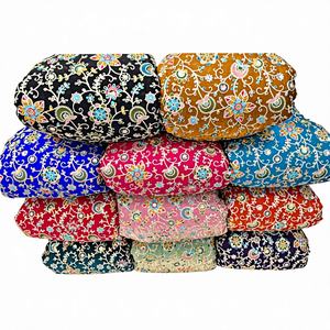 Tissu Fendy Premium Non Tissé Georgette Perles Florales Vêtements de Mariage Garçons Filles Poids Moyen Respirant Anti-statique - Product Image 1