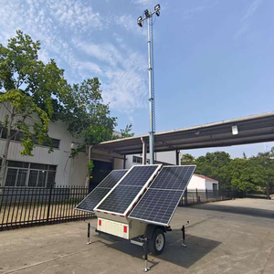 Di động di động ánh sáng tháp với LED chiếu sáng trắng Phát ra năng lượng mặt trời hệ thống năng lượng IP65 đánh giá năng lượng mặt trời Trailer cho bán - Product Image 2