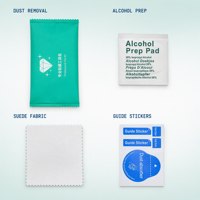 Kit de protection d'écran : Lingettes alcoolisées, absorbant la poussière, autocollants de guidage, chiffon microfibre pour l'installation de films de protection de téléphone portable – Vente en gros OEM